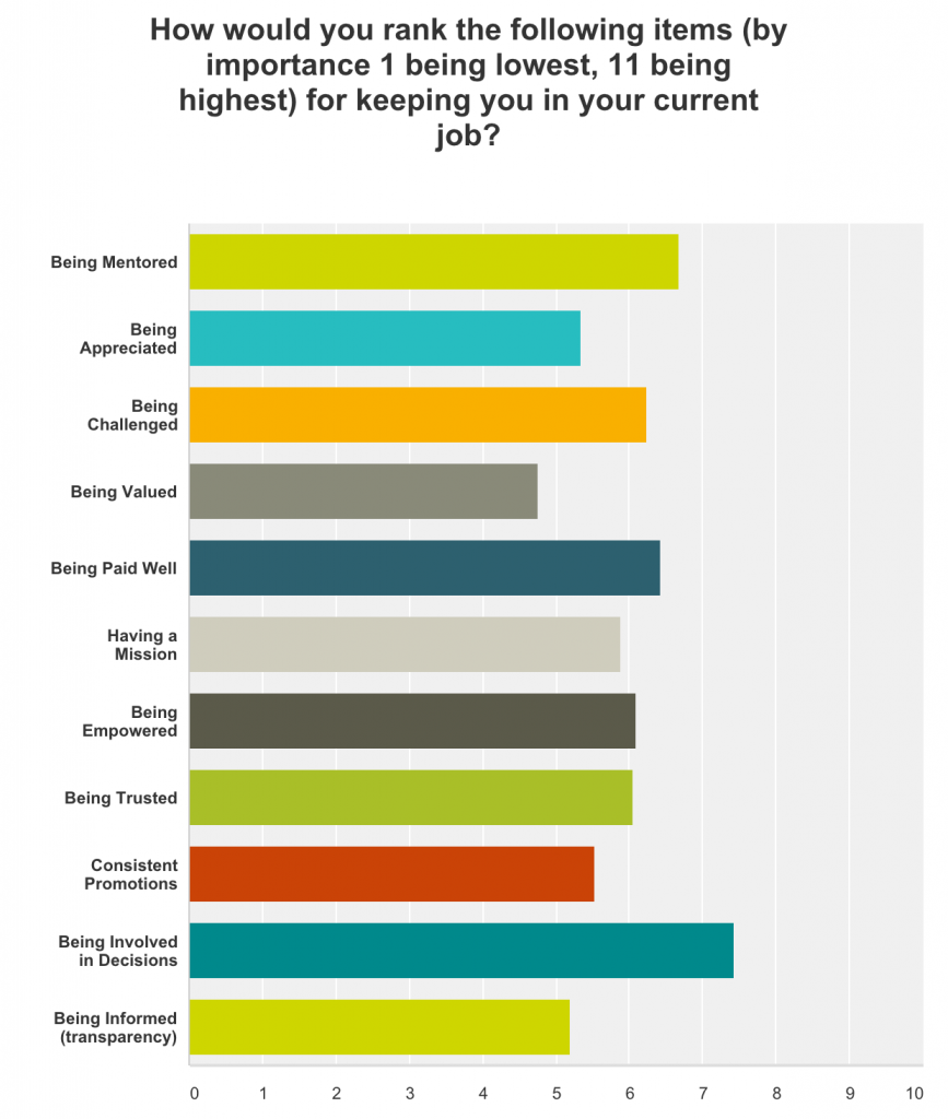Survey Results - What keeps developer's happy in their job
